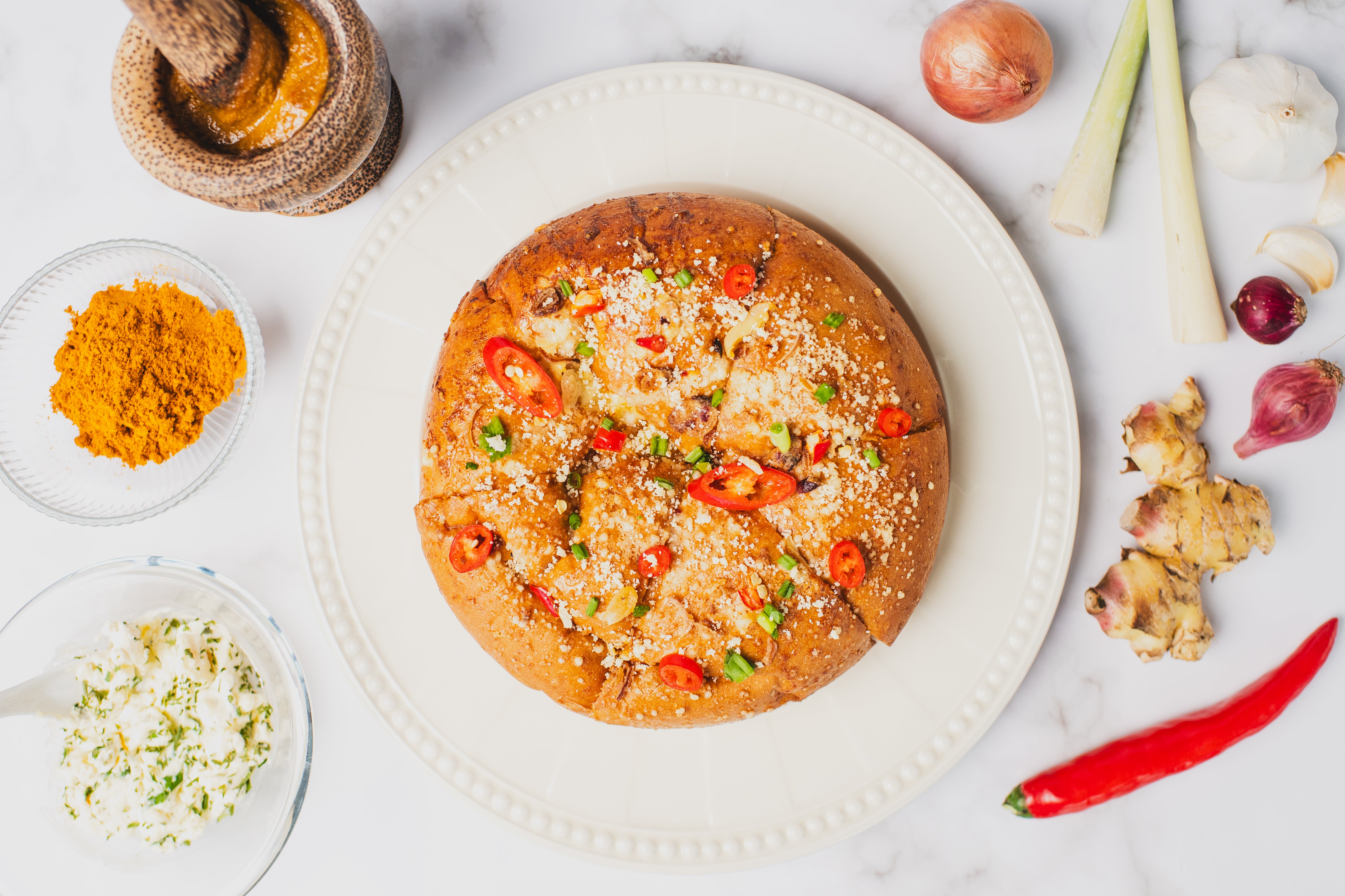 *Limited-Edition* RENDANG CREAM CHEESE Pull-Apart Bread